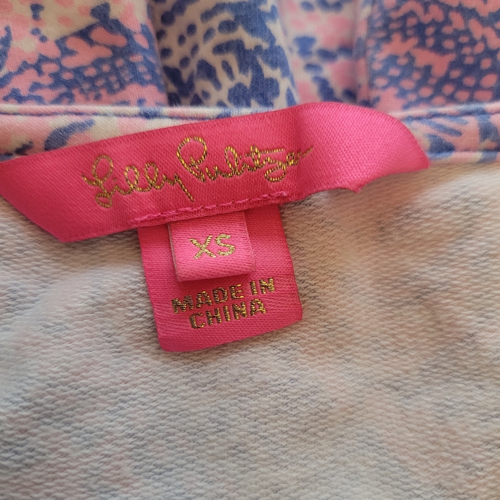 Lilly Pulitzer Blue and Pink Cotton Dress size extra small - Picture 3 of 4